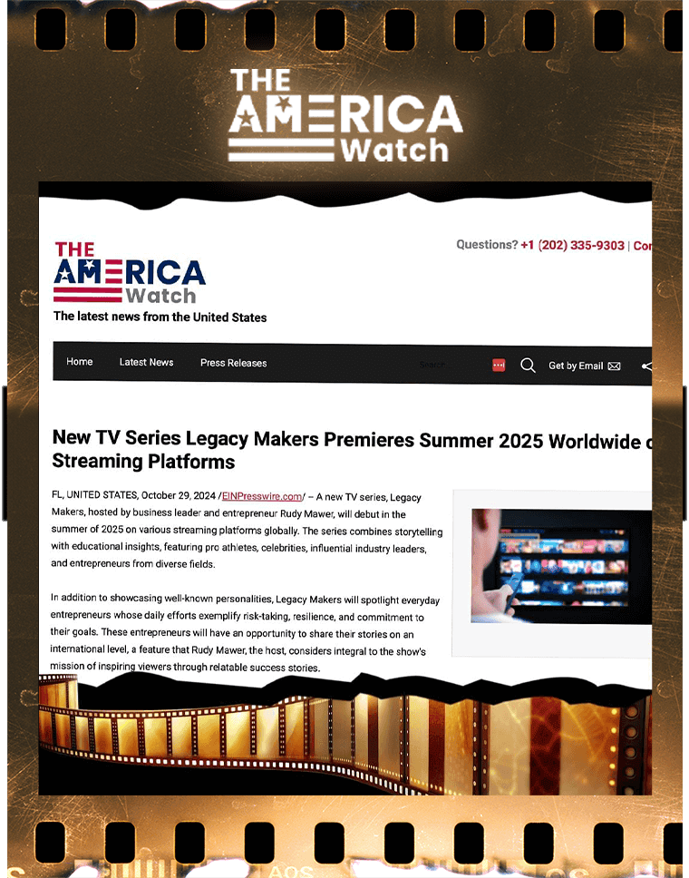  These images capture the widespread media recognition of Legacy Makers TV, a cinematic docu-series that highlights the journeys of visionaries and industry leaders.